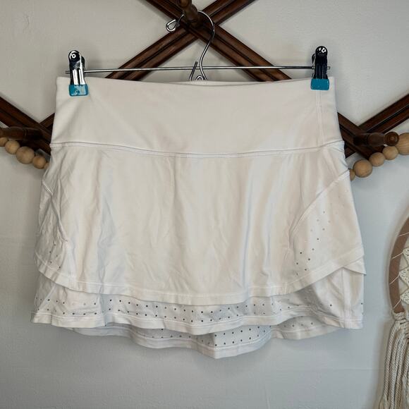 Athleta Stealth Trucool White Athletic Skort - Picture 1 of 3